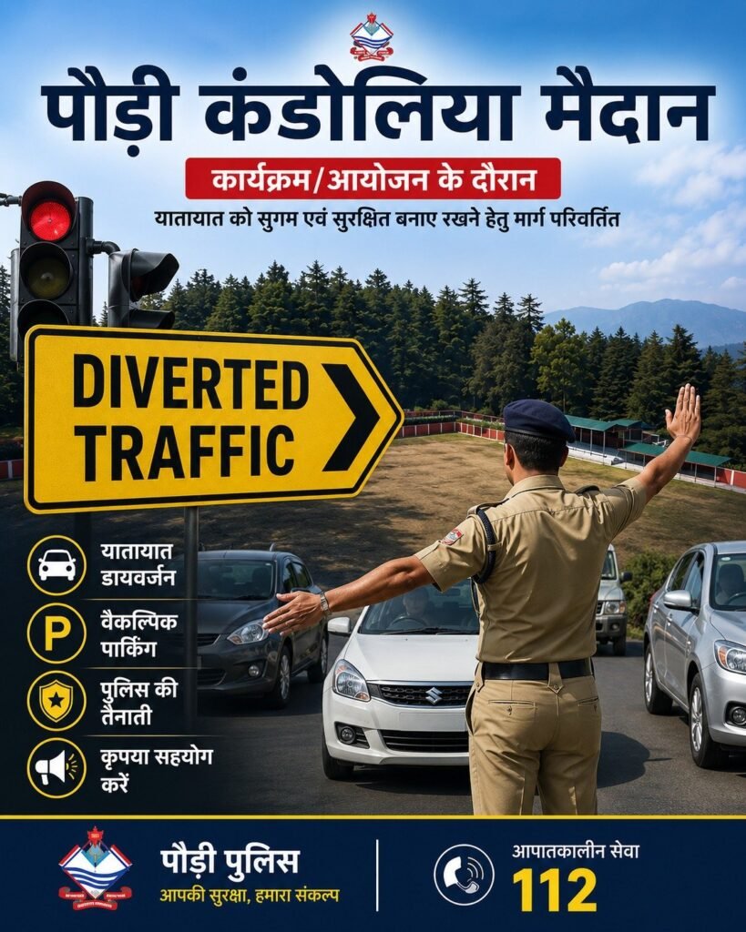 राहुल गांधी के पौड़ी दौरे को लेकर विशेष यातायात प्लान जारी, कई मार्गों पर रहेगा डायवर्जन
